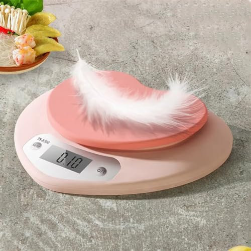 Balances de cuisine, Balance de cuisine électronique Balance numérique précision précise Rose en forme de coeur alimentaire Balance numérique Portable , Balance alimentaire/cuisine/pâtisserie