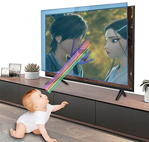 KELUNIS Protecteur D'éCran TV Mat Anti LumièRe Bleue Film Anti Rayures Anti LumièRe Bleue Protecteur D'éCran Antireflet pour TV LCD LED 4k OLED,32in 698x392mm
