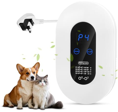 Air Purifier with Ozone Generator, 150 mg/h mini Ozone rAir Ioniser, Mini Household Ozone Generator, Portable Ozone Machine for Bathroom, Lounge, Pet Room