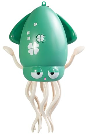 Lergas Elektrisches Tanzendes Kraken-Spielzeug, Kinder Musik Tanzendes Baby Spielzeug, Tanzender Oktopus mit LED & Musik, Pädagogische Hund Katzenspielzeug mit USB Ladekabel (Grün)