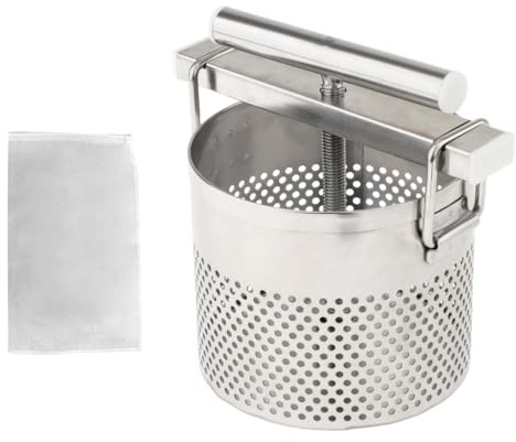 Ioensy Spremiagrumi Manuale per Uso Domestico, in Acciaio Inox, per Frutta E Spinaci.