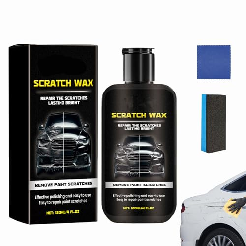Kit di Riparazione per Rimozione Graffi Auto,Pasta per Riparazione Graffi Auto,Pasta Rimuovi Graffi,Cera per Riparazione Graffi Dell'auto,Pasta Abrasiva Auto con Spazzole di Spugna