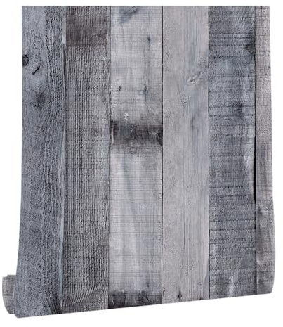 ICYEHAO Papier Adhesif pour Meuble Bois, 44.5 x 1000 cm Papier Peint Adhesif Mural Bois Papier Autocollant pour Meuble,Chambre,Salon,Salle de Bain,Cuisine,Toilette