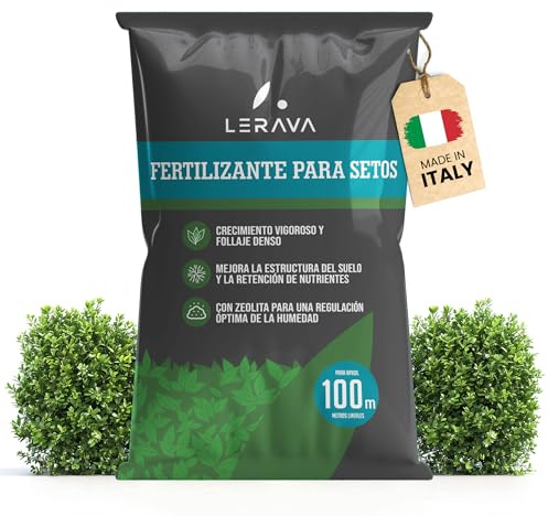 LERAVA Engrais haies (4,6 kg) - Fertilisant longue durée avec effet progressif - Parfait pour cyprès, photinia et laurier - Croissance dense et vigoureuse - Idéal pour plantes vigoureuses et denses