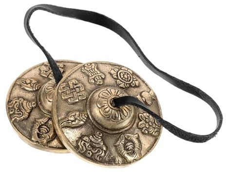 Liakyunf Címbalos Tibetanos De Mano | Bronce Relajante Espiritual,Campanas De Viento Meditación Instrumentos Musicales - Para Adultos En Casa Puertas Auto Fiestas Cumpleaños Familiares Amigos Tambores
