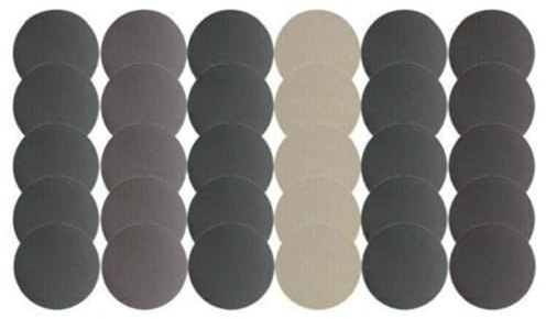 Lot de 30 disques abrasifs secs et humides de 125 mm Grain 800 3000
