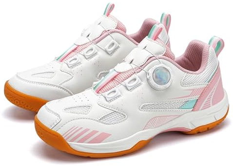 Zapatillas de Esgrima Premium con Agarre Mejorado Ligeras y con Amortiguación para Competiciones y Entrenamientos de Esgrima(Lightpink,33)