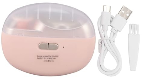 Yosoo Coupe-Ongles Électrique, Coupe-Ongles Automatique USB Rechargeable avec Polisseur à 2 Vitesses pour Enfants Adultes et Seniors Silencieux et Portable (PINK)