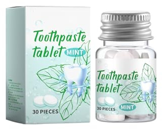 Solida tandkrämstabletter for djuprengöring och blekning, mintkamomill Xylitol, emaljskydd, fräsch andedräkt, bärbar munvård(1pcs)