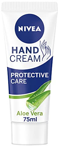 NIVEA Soothing Care Aloe Vera Hand Cream (75ml), 24H Moisturising Hand Cream for Dry Cracked Hands, Non-Greasy, Fast-Absorbing Formula Soothes Skin
