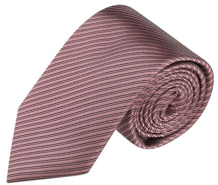 Allegra K Herren Einfarbig Schmale Streifen Krawatte 145 cm Altrosa One Size