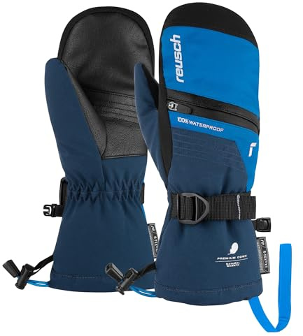 Reusch Lando R-TEX® XT 4458 Moufles Unisexes pour Enfant Bleu/Bleu Brillant Taille 4