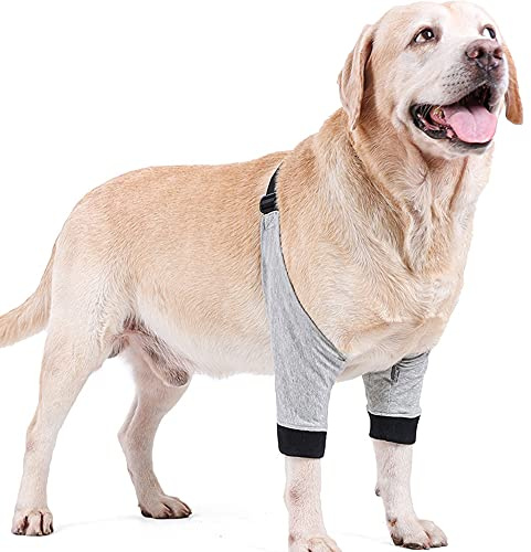 Sprunggelenkbandage für Hunde, schützt Wunden, Kompressionsbandage mit Riemen zur Heilung und verhindert Verletzungen und Verstauchungen, hilft Arthritis für kleine, mittelgroße und große Hunde (Größe