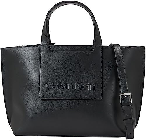 Calvin Klein Women Tote Bag Medium, Black (Ck Black), One Size