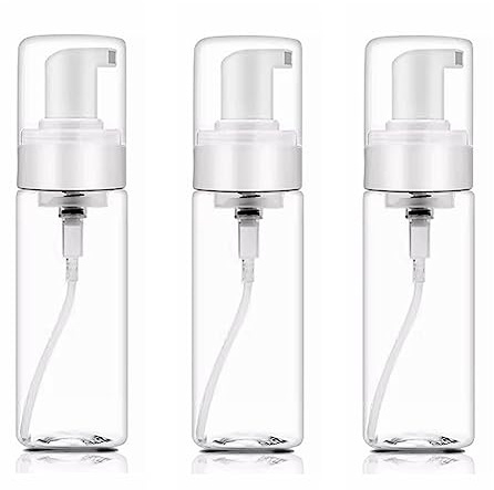 Schaumspenderflasche, 3 Stück, 200 ml, transparent, leere Sprühflaschen, Kunststoff-Schaum-Pumpflasche, Reise-Seifenflasche, Seife, Schaumflasche, tragbare Schaumstoffflasche für Handseife,