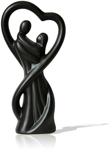 ARJDXDP Statua Amanti, Statua Coppia Che si Abbraccia, Statue Decorative, Statuette Decorative Casa, Ufficio Camera da letto Decorazione, Scultura Astratta in Porcellana, Idea Regalo