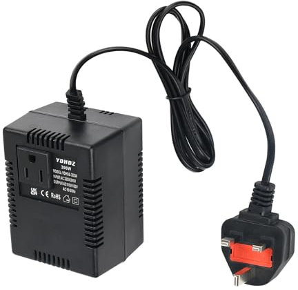Inscrip Voltage Converter, Step Down Power Voltage Converter Transformer 220V/240V to 110V/120V, Intelligent Efficient Adapter Travel Power Adapter for WIFI, POS Machine, Power Bank (300, Watts)