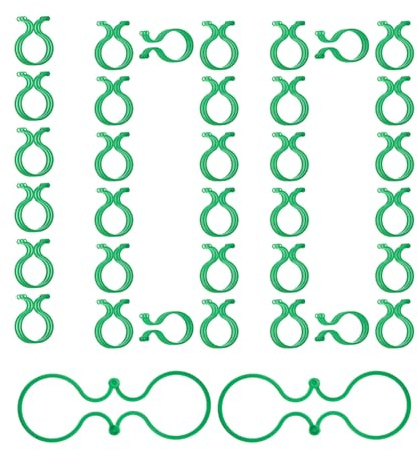 Yurosuis Sujetadores para Enredaderas,Clips De Soporte para Plantas Trepadoras - Fijación Interior Exterior para Enredaderas De Pepino Tomate Vegetal Orquídea