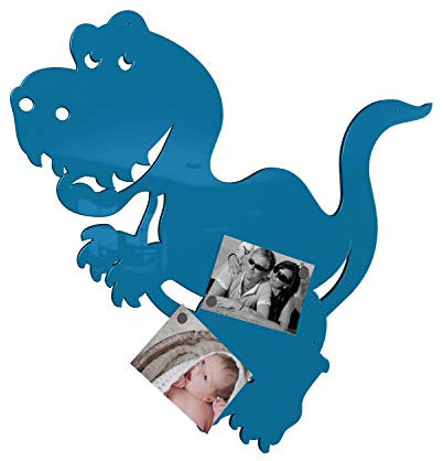 Colours-Manufaktur Dino Magnetwand - viele Farben wählbar - XXL groß Hochglanz (blau (RAL 5015 himmelblau glänzend))