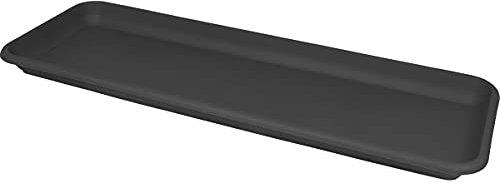 MePla - XXL Untersetzer LxB 97x20 cm (Innen: 92x15 cm) - anthrazit, wetterfester Stabiler Untersetzer aus UV-beständigem Kunststoff