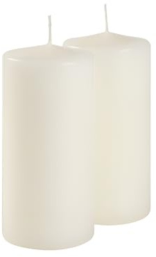 Cereria de Giorgio risthò Velas, Cera, Marfil, 7 x 7 x 15 cm, 4 Unidad