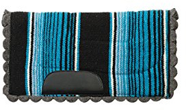 Weaver Leather Pony Felt Lined Navajo Saddle Pad Blue 23 x 23