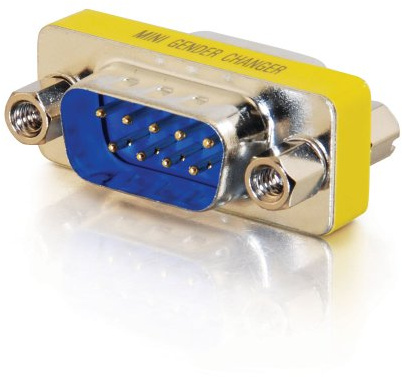 C2G/Cables to Go 02782 DB9 M/M Serial RS232 Mini Gender Changer (Coupler)