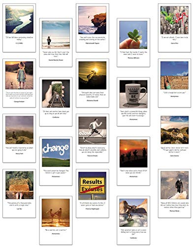 the lazy panda card company Cartoline motivazionali e motivazionali - Set di 20 cartoline, 20 diverse citazioni motivazionali e ispiratrici