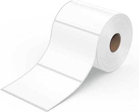 100x150mm Thermo Etiketten selbstklebend, 500 Stk auf einer Rolle, weiß, bedruckbar, Universal Klebeetiketten