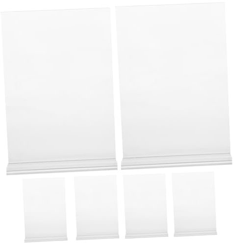 Gatuida 6stücke Acryl Tischaufsteller Förmige Display-ständer Für Fotos Schilder Und Menüs Transparent Verstellbar Für Büro Restaurant Und Einzelhandel