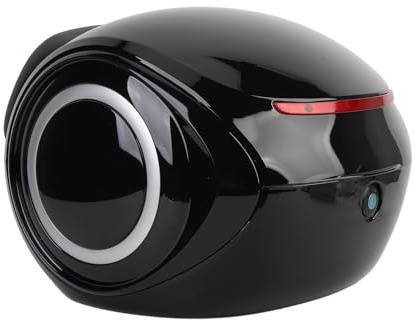 Fockety Bauletto per Litri, Bauletto Universale per Moto e Scooter con Schienale, Grande capacità di Trasporto con Serratura, portaoggetti per Casco e Bagagli Posteriore (Black)
