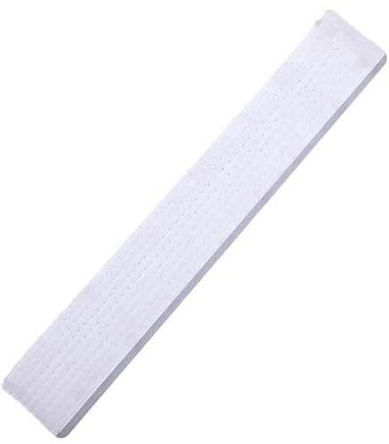 guduling Cintura da judo da 220 cm, 4 cm, per arti marziali, resistente, in cotone, per Jiu Jitsu bianca, per judo, karate e anelli, per uomini e donne