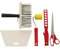 set lot outils pour papier peint tapissier tapisserie brosse rouleau joint spatule pose tapisser