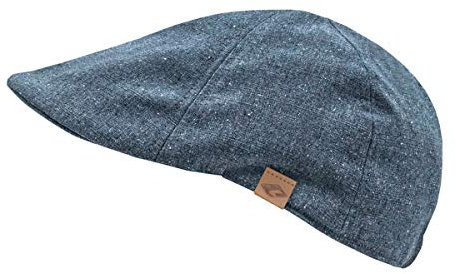 CHILLOUTS Shelton Hat, Schiebermütze aus 100% Baumwolle, Herren Flat Cap, L-XL, blau