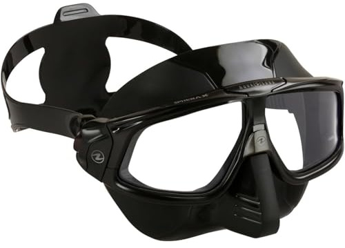 Aqualung SPHERA X Masks unisex-vuxen, svart och gul, en storlek