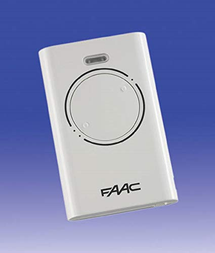 FAAC Fernbedienung - 2 Tasten, 868 MHz, Weiß, Kompatibel mit FAAC 868 MHz Tor-Sets