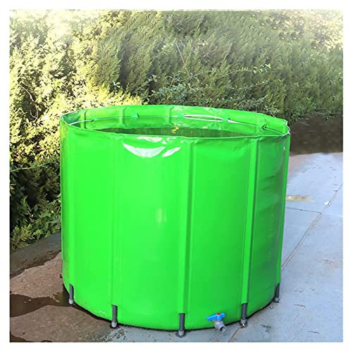 HYHMJ Serbatoio per Acqua da Piovana Aggiornamento, Serbatoio Esterno Collassabile, Multifunzione Sistema di Raccolta dell'Acqua Portatile, Cisterna Giardino per Giardino Prato,Verde,1000L/120 * 88CM