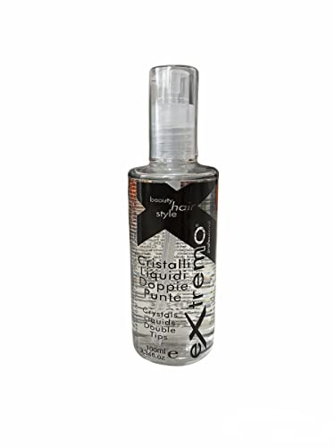 extremo Liquid Crystals for Hair - Hair Serum for Dry and Frizzy Hair - Made in Italy - 100 ml in a Glass Bottle