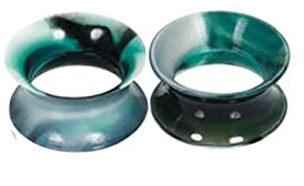 Beydodo Piercing Plug 6-25MM Silikon, Ohr Tunnel Set Multicolor Hoop Tunnel Ohrringe Expander Set