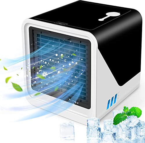 XJKH Ventilador portátil de aire acondicionado, para el hogar, la oficina o el dormitorio con ventilador silencioso de refrigeración de escritorio y humidificador, aire acondicionado portátil