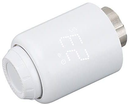 Contrôleur de Radiateur Thermostatique, Contrôle sans Fil 5-35 ℃ Bouton Rotatif Vanne de Radiateur Intelligente pour Pièce