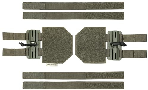 Black Gunpowder Taktischer Schnellverschluss Kummerbund Molle Seitengurt Cumberbund Magnetschnallen (Ranger Green)