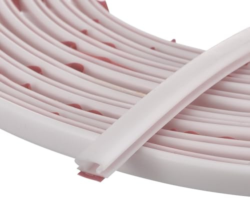 QUARKZMAN Wetterschutz Streifen Tür Dichtstreifen 6 Meter x 10mm x 8mm Selbstklebend Gummi Dichtungsband für 6-7mm Lücke zum Isolieren von Spalten an Fenstern und Türen (Weiß)