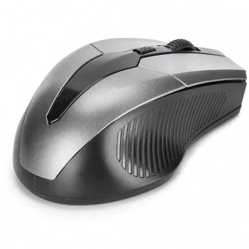 Mouse Wireless, Mini Mouse Wireless per Computer Ottico Ergonomico 2.4G, Accessori per Computer per Tablet PC Notebook (Gray)