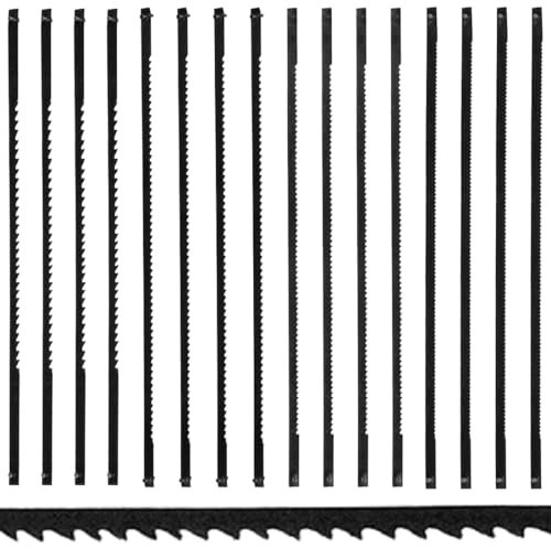 16 pcs lame per seghetto oscillante 10/15/18/24 Lame da Traforo Standard a Taglio Fine con Pernetto Trasversale per Segare Legno Plastica Schiuma Metalli Teneri