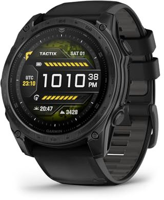 Garmin tactix® 8 51mm, AMOLED Display, Premium Tactical GPS Smartwatch, Includes Applied Ballistics Ultralight™ Solver