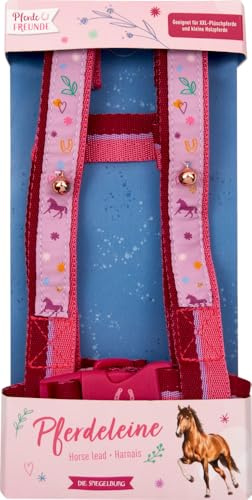 Die Spiegelburg - Pferdeleine (pink) - Pferdefreunde - 22297, Geschirr für Kinder zum Spielen, Spiele für draußen, Kinderleine mit Geschirr, ideales Hobby Horse Geschenk zu Ostern oder zum Geburtstag