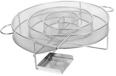 CIMAXIC Bbq Räucherbox Für Kaltes Räuchern Edelstahl Kaltrauchgenerator Tragbare Räucherschale Für Fleisch Fisch Und Gemüse Grillzubehör Für Outdoor Kochen Langlebig Und