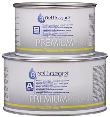 Bellinzoni Epox Premium Transparente Vertical 1,5 kg - Masilla epoxi para mármol y granito