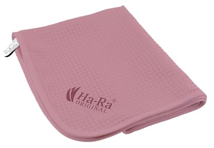Ha-Ra Hammer-Tuch rosé 67x50cm I Microfaser Putztuch saugstark I Trocknet streifenfrei I Feucht & Trocken anwendbar I Für Fenster & Spiegel geeignet I in Küche und Bad einsetzbar